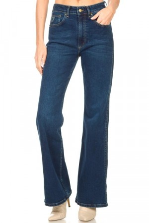 Lois Button Darkness 'Riley' flare jeans L34