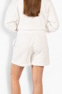 Hést White alyssum bomull collage jersey 'Gabriela Shorts' sweatshorts thumbnail