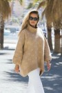 Hést Light beige 'Fam short' oversized genser  thumbnail