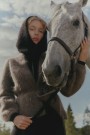 Ella&il Brown chunky mohairmix 'Fredrikke Chunky Cardigan' med belte thumbnail
