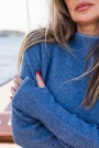 Hést Blue Melange  'Eli Rib Sweater' thumbnail