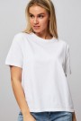American Vintage Hvit 100% bomull 'Fiz02a' boxy t-shirt thumbnail