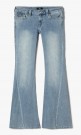 True Religion Peak Spot 'Joey Low Rise' flare jeans med søm langs ben og flapslommer thumbnail