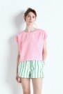American Vintage pink powder 'Bai07a' 100% bomull poplin boxy topp thumbnail