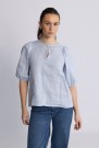 Ella&il Kentucky blue 'Anna Linen Top'  thumbnail