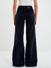 Vicolo Sort 'Giudith' high waist vid jeans med gullknapper fra Vicolo L34 thumbnail