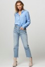 Fabienne Chapot riad blue 100% viskose 'Lot Blouse' skilpaddemønstret skimret skjorte thumbnail