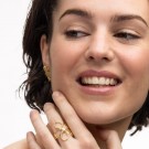 Timi Of Sweden Gull Lucky Outline Flower Ring thumbnail