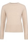 Ella&il Beige 100% cashmere 'Sadie Cashmere Sweater' genser med høy vrangbord thumbnail