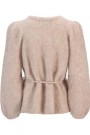 Ella&il Beige Melange mohair 'Fredrikke Chunky Cardigan' thumbnail