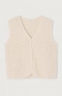 American Vintage Pearl 100% bomull 'Cya19a' boucle vablestrikket vest thumbnail