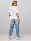 American Vintage Hvit 100% bomull 'Fiz02a' boxy t-shirt thumbnail