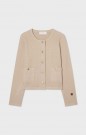 Busnel Sand 'Estelle' 100% bomull struktur cardigan thumbnail