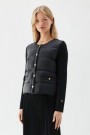 Busnel Sort 'Iva Down Jacket' strikket dunjakke thumbnail