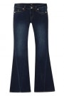 True Religion Muddy Waters 'Joey Low Rise' flare jeans med søm langs ben og flapslommer thumbnail