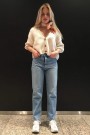 Lois 'Kape Daddy Dana' trendy rett antifit kraftig jeans med skulte knapper thumbnail