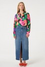 Fabienne Chapot Fruit punch 'Anouk Blouse' 100% viskose mønstret skjorte thumbnail
