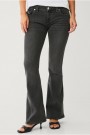 True Religion Charcol grey low rise 'Joey' flare jeans thumbnail