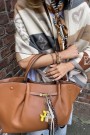 Endless Cognac imitert skinn 'Cally' veske thumbnail