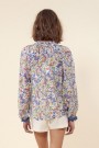Hale Bob Ivory mønstret florlett silke/bomull 'Alaska Voile Top' bluse thumbnail