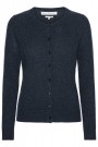 Dear Dharma Dark Ocean cashmere/ull 'Classic Cardigan' thumbnail
