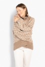 Hést Light brown melange mønstret 'Fam New Pattern' oversized genser thumbnail