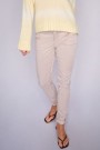 Mos Mosh Feather gray 'Naomi Treasure Pant' tencel bukse med ton i ton broderi ved lomme thumbnail