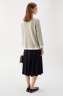 Busnel Sand/ecru 'Helen Contrast Topp' 100% merino genser thumbnail