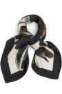 Katrin Uri 'Savoy Black Cream scarf' silkeskjerf thumbnail