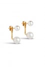 Enamel Copenhagen Gullforgylt sterling sølv 'Althea Pearl' Studs (2 i én) thumbnail