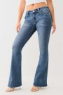 True Religion Arabella 'Joey Low Rise' flare jeans med søm langs ben og flapslommer thumbnail