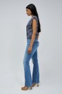 Salsa Denim Blue Wonder push up with pocket bootcut jeans L34 thumbnail