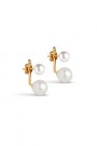 Enamel Copenhagen Gullforgylt sterling sølv 'Althea Pearl' Studs (2 i én) thumbnail