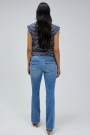Salsa Denim Blue Wonder push up with pocket bootcut jeans L34 thumbnail