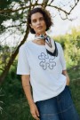 Katrin Uri Hvit bomull 'Monogram T-shirt' thumbnail