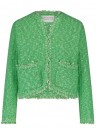 Fabienne Chapot Apple green 'Joshua' bomull /ull /alpakka tweed cardiganjakke thumbnail