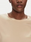 Vicolo Champagne viskose t-shirt med satengeffekt thumbnail