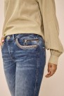 Mos Mosh 'Sumner Shine Jeans' med dekor og glidelås thumbnail