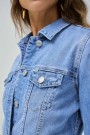 Salsa Jeans Lys blå slim fit jeansjakke thumbnail