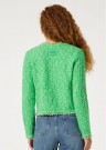Fabienne Chapot Apple green 'Joshua' bomull /ull /alpakka tweed cardiganjakke thumbnail