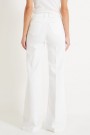 Vicolo Hvit 'Giudith' high waist vid jeans med gullknapper L32 thumbnail