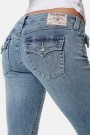 True Religion Peak Spot 'Joey Low Rise' flare jeans med søm langs ben og flapslommer thumbnail