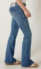 True Religion Arabella 'Joey Low Rise' flare jeans med søm langs ben og flapslommer thumbnail
