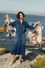 Katrin Uri Dark blue 'Provence' 100% tencel kjole thumbnail
