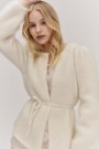 Ella&il Bright white mohair 'Fredrikke Chunky Cardigan' thumbnail