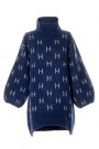 Hést Navy 'Fam long' oversized lang genser thumbnail