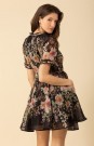 Hale Bob Sortmønstret eksklusiv 'Haley Organza short dress' silke/lin kjole thumbnail