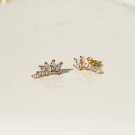 Timi of Sweden Zubi - Crystal Leaf Ear Climber Earrings thumbnail