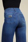 Lois Teal Stone 'Palazzo' silkeaktig vid jeans L30 thumbnail
