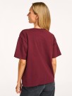 American Vintage bordeaux vintage 'Fiz02a' boxy 100% bomull jersey T-Shirt thumbnail